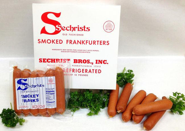 5 lbs. Smoked Hot Dogs – Sechrist Brothers